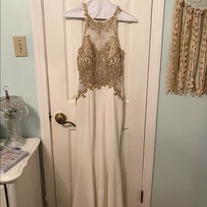 Beautiful White Formal Gown.